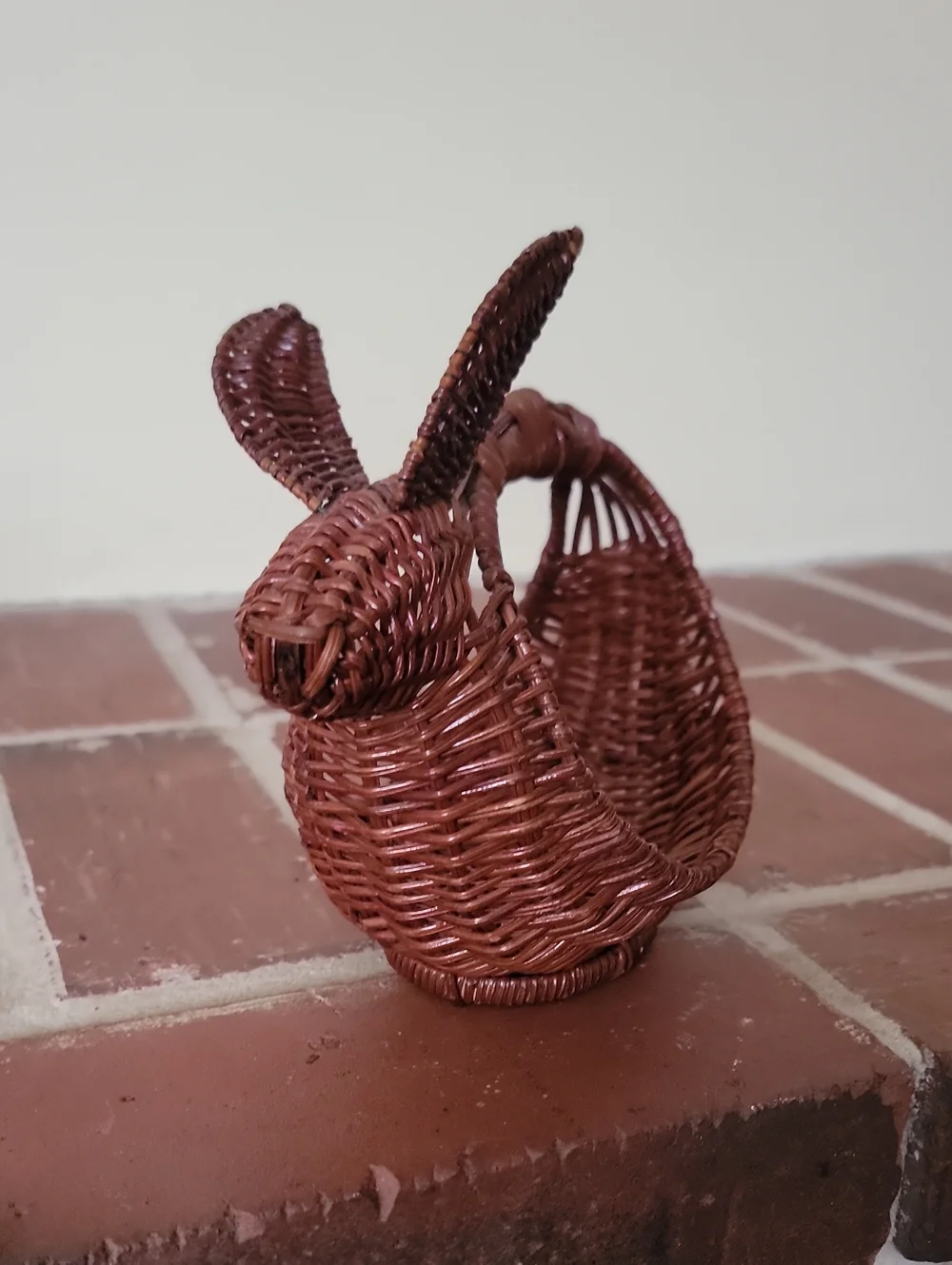 Woven Rabbit Napkin Ring - Brown